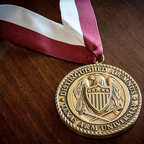 Texas A&amp;M Distinguished Alumnus medal.