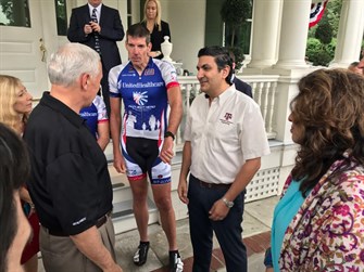 Sasangohar with VP Pence