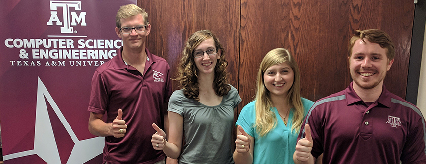 Four students from the Department of Computer Science and Engineering department