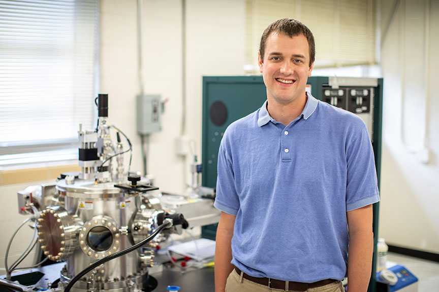 Dr. Matt Pharr in his laboratory.