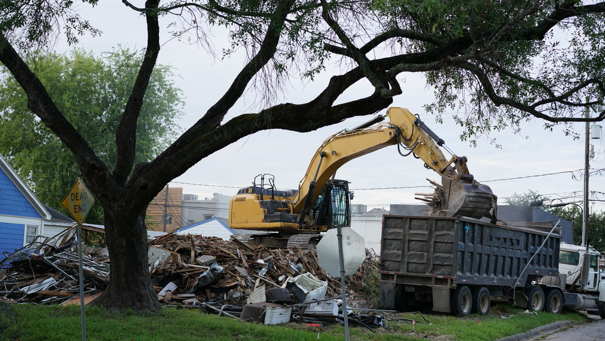 Debris cleanup after Hurricane Harvey