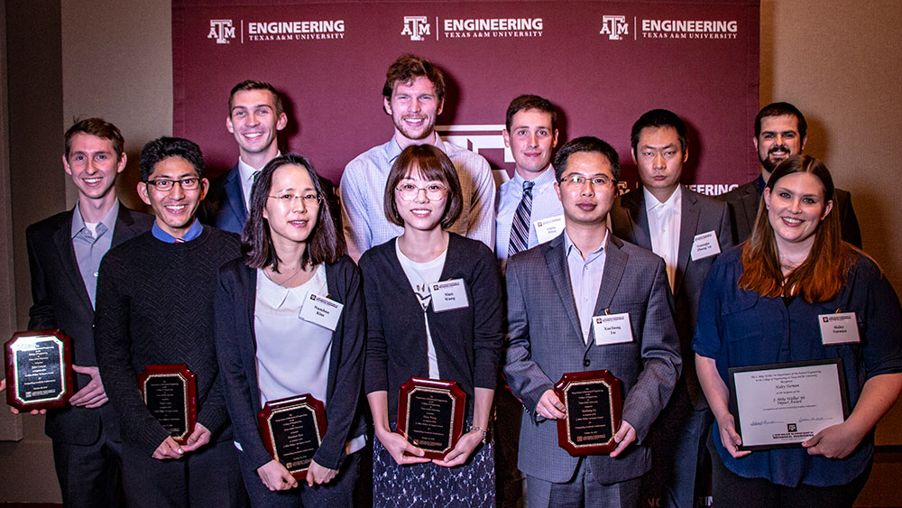 The 2018 graduate and undergraduate J. Mike Walker '66 Impact Award recipients.