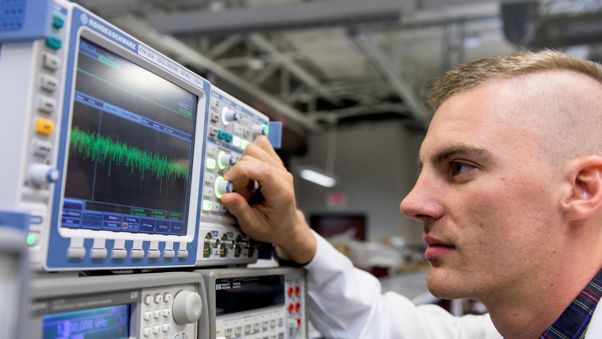 EnMed student in the laboratory