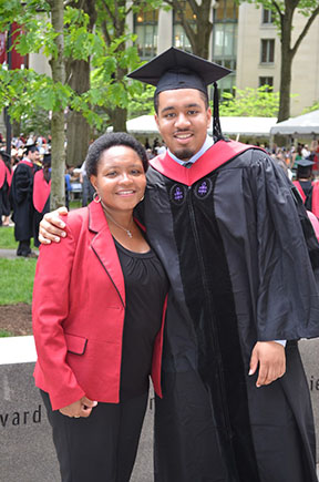 Cortland Wickliff and mother