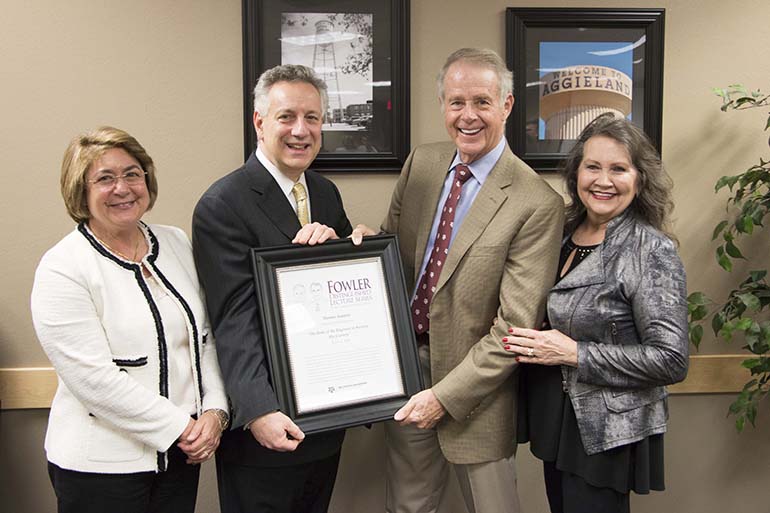 Visiting university president Assanis encourages engineering collaboration 