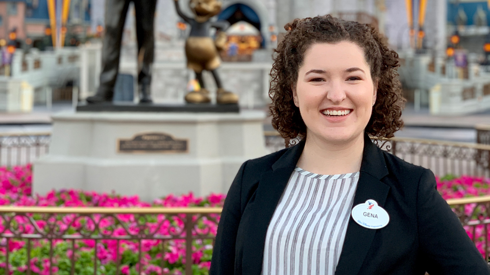 Gena Gillispie at the Walt Disney World Resort in Orlando, Florida.