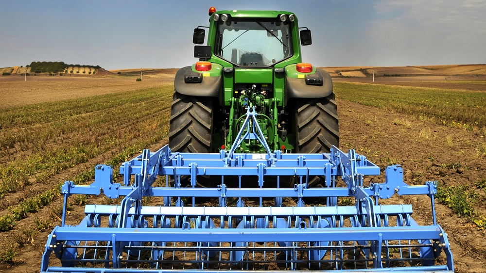 A field about to be broken up and prepared for planting