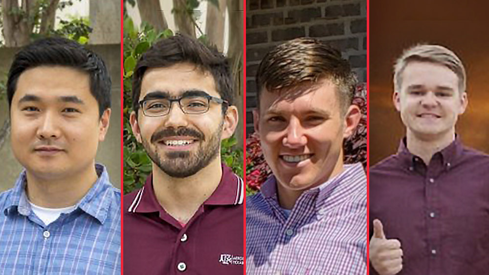 Headshot images in a row of Bochan Lee, Farid Saemi, Grant Erickson and Grant McCurdy. 