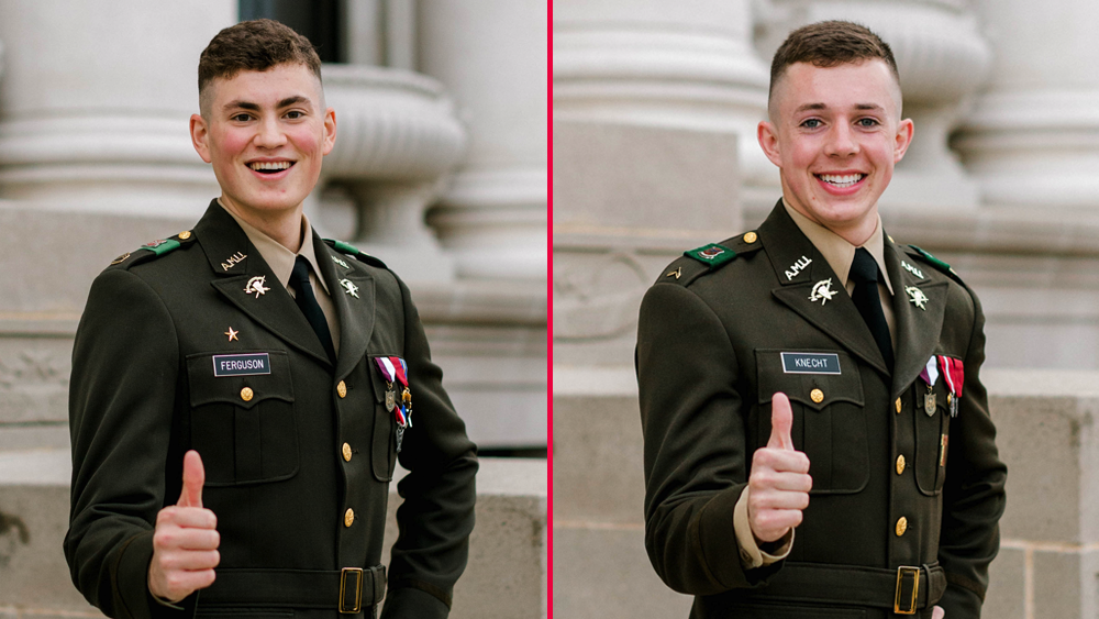 From left: Noah Ferguson and Kipp Knecht head shots. 