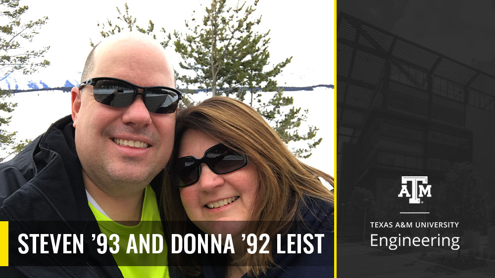 Steven and Donna Leist posing for a photo together outdoors. 