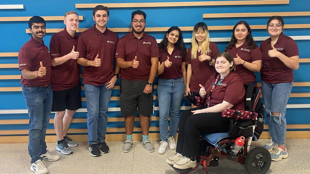 A group of the Engineering Village peer mentors. 